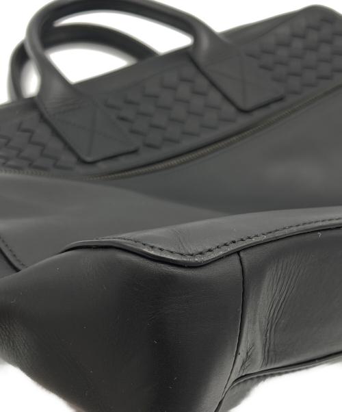 BOTTEGA VENETA（ボッテガベネタ）BOTTEGA VENETA (ボッテガベネタ) イントレチャート ブリーフケース ブラックの古着・服飾アイテム