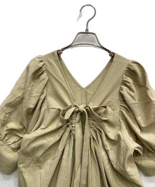 apart by lowrys（アパートバイローリーズ）apart by lowrys (アパートバイローリーズ) バックシャンワンピース イエロー サイズ:FREE 未使用品の古着・服飾アイテム