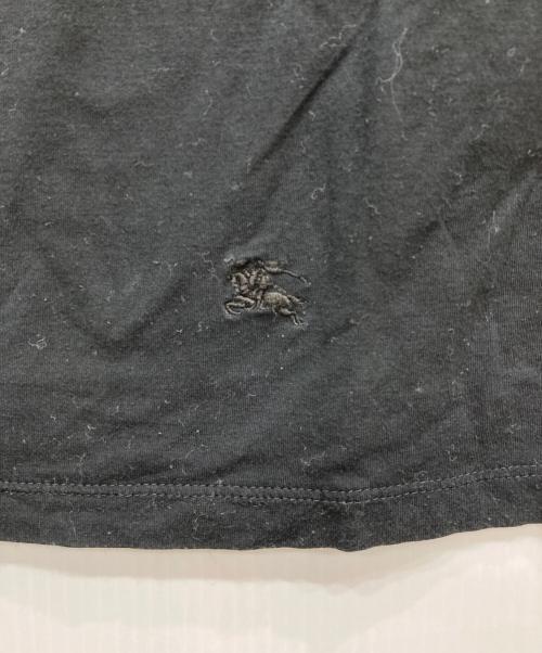 BURBERRY LONDON（バーバリーロンドン）BURBERRY LONDON (バーバリーロンドン) ロゴ刺繍ノースリーブカットソー ブラック サイズ:Sの古着・服飾アイテム