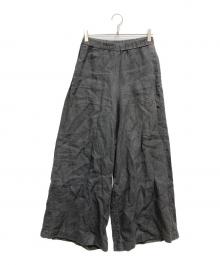 Plage（プラージュ）の古着「リネンワンドパンツ」｜ブラック