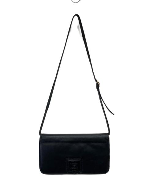 CELINE（セリーヌ）CELINE (セリーヌ) マカダムショルダーバッグ ブラックの古着・服飾アイテム