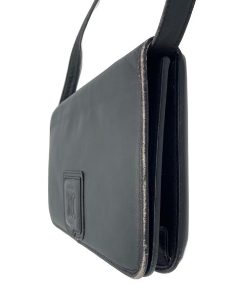 CELINE（セリーヌ）CELINE (セリーヌ) マカダムショルダーバッグ ブラックの古着・服飾アイテム