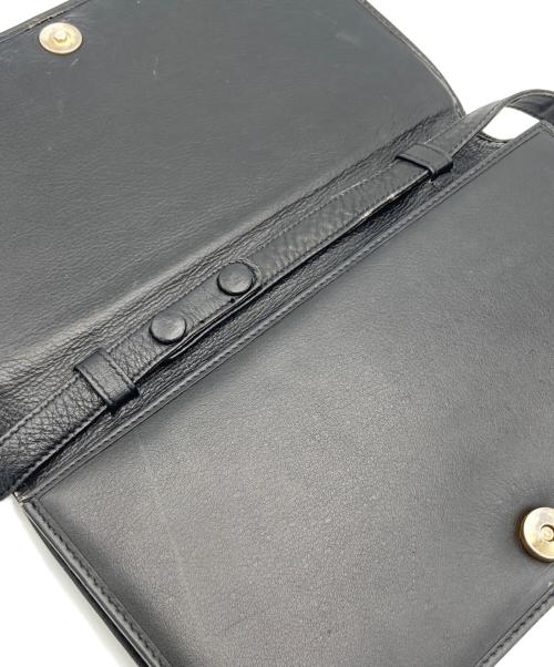 CELINE（セリーヌ）CELINE (セリーヌ) マカダムショルダーバッグ ブラックの古着・服飾アイテム