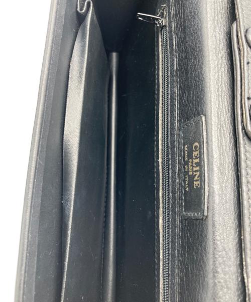 CELINE（セリーヌ）CELINE (セリーヌ) マカダムショルダーバッグ ブラックの古着・服飾アイテム