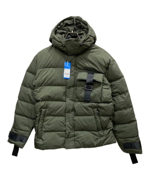 adidas（アディダス）adidas (アディダス) ダウンジャケット カーキ サイズ:Ⅿの古着・服飾アイテム
