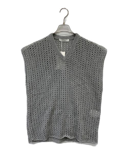 jieda（ジエダ）Jieda (ジエダ) ニットベスト グレー サイズ:1 未使用品の古着・服飾アイテム