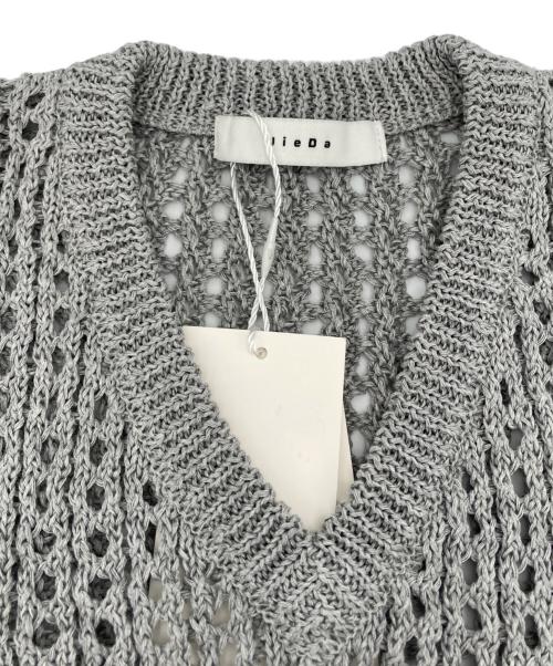 jieda（ジエダ）Jieda (ジエダ) ニットベスト グレー サイズ:1 未使用品の古着・服飾アイテム