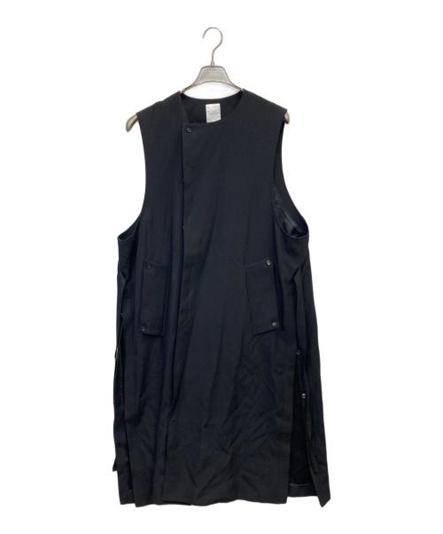 SUBLATIONS（サブレーションズ）SUBLATIONS (サブレーションズ) スリーブレスロングコート ブラック サイズ:2の古着・服飾アイテム