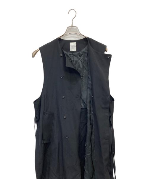 SUBLATIONS（サブレーションズ）SUBLATIONS (サブレーションズ) スリーブレスロングコート ブラック サイズ:2の古着・服飾アイテム