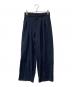 NEAU（ニュー）の古着「Tuck wide trousers」｜ネイビー