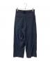 NEAU (ニュー) Tuck wide trousers ネイビー サイズ:1：9000円