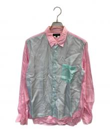 COMME des GARCONS HOMME PLUS（コムデギャルソンオムプリュス）の古着「切替シャツ」｜ピンク
