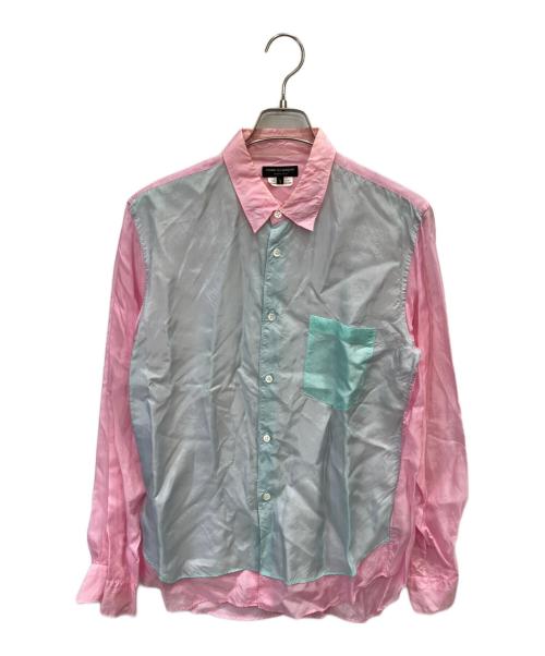 COMME des GARCONS HOMME PLUS（コムデギャルソンオムプリュス）COMME des GARCONS HOMME PLUS (コムデギャルソンオムプリュス) 切替シャツ ピンク サイズ:Sの古着・服飾アイテム