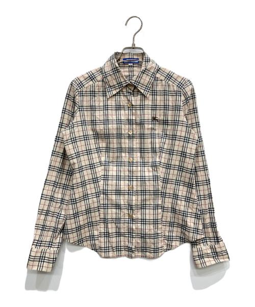 BURBERRY LONDON（バーバリーロンドン）BURBERRY LONDON (バーバリーロンドン) ノヴァチェックシャツ ベージュ サイズ:Mの古着・服飾アイテム