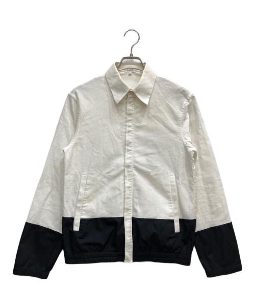 JIL SANDER（ジルサンダー）JIL SANDER (ジルサンダー) バイカラーシャツブルゾン ホワイト サイズ:表示なしの古着・服飾アイテム