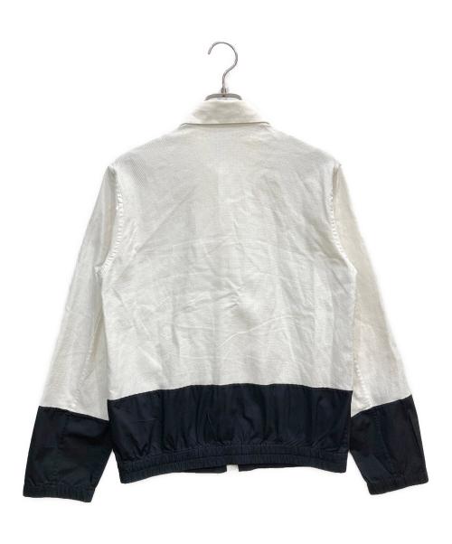 JIL SANDER（ジルサンダー）JIL SANDER (ジルサンダー) バイカラーシャツブルゾン ホワイト サイズ:表示なしの古着・服飾アイテム