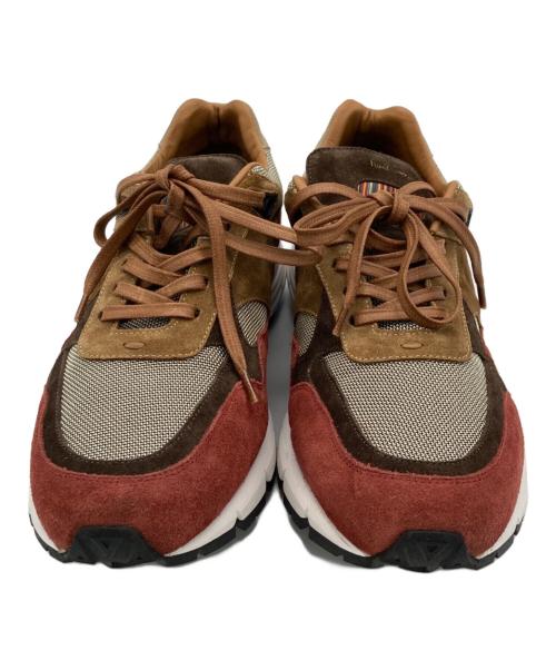PAUL SMITH（ポールスミス）Paul Smith (ポールスミス) メッシュスウェード スニーカー ブラウン サイズ:26CMの古着・服飾アイテム