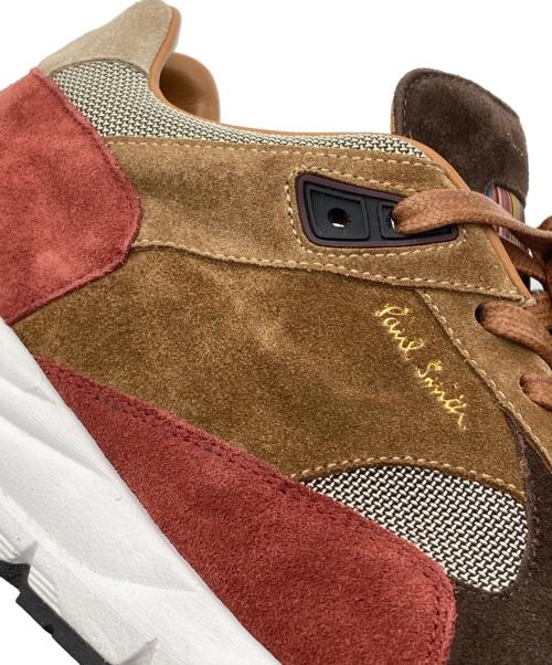 PAUL SMITH（ポールスミス）Paul Smith (ポールスミス) メッシュスウェード スニーカー ブラウン サイズ:26CMの古着・服飾アイテム