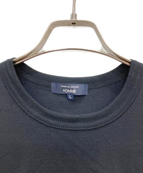 COMME des GARCONS HOMME（コムデギャルソン オム）COMME des GARCONS HOMME (コムデギャルソン オム) ロゴプリントTシャツ ブラック サイズ:Lの古着・服飾アイテム