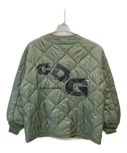 CDG（シーディージー）CDG (シーディージー) ALPHA INDUSTRIES (アルファインダストリーズ) キルティングジャケット カーキ サイズ:Lの古着・服飾アイテム
