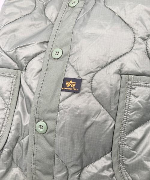 CDG（シーディージー）CDG (シーディージー) ALPHA INDUSTRIES (アルファインダストリーズ) キルティングジャケット カーキ サイズ:Lの古着・服飾アイテム