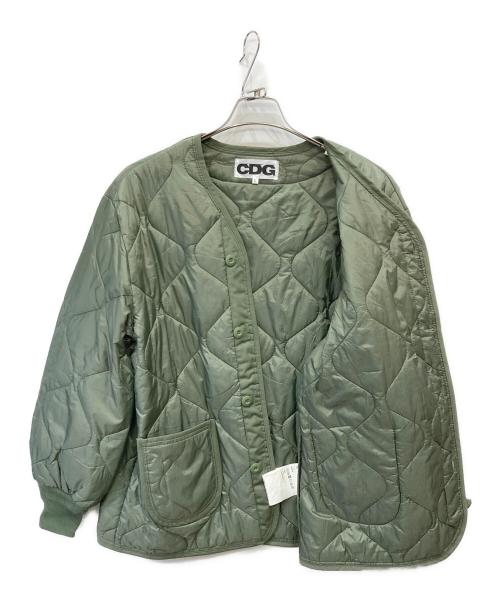 CDG（シーディージー）CDG (シーディージー) ALPHA INDUSTRIES (アルファインダストリーズ) キルティングジャケット カーキ サイズ:Lの古着・服飾アイテム