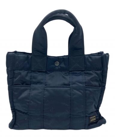 【未使用級】PORTER ポーター タンカー キルティング ミニトート ネイビー 中古・古着通販】PORTER (ポーター) タンカーミニトートバッグ