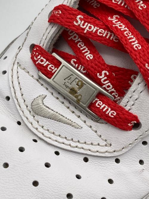 NIKE（ナイキ）NIKE (ナイキ) Supreme (シュプリーム) スニーカー ホワイト サイズ:27cmの古着・服飾アイテム