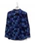 stussy（ステューシー）の古着「Wobbly Check LS Shirt」｜ネイビー