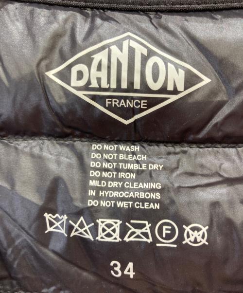 DANTON（ダントン）DANTON (ダントン) ノーカラーダウンジャケット ネイビー サイズ:SIZE34の古着・服飾アイテム