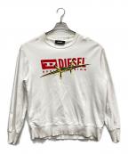 DIESELディーゼル）の古着「ロゴトレーナー」｜ホワイト