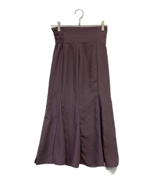 Snidel（スナイデル）Snidel (スナイデル) ハイウエストヘムフレアスカート パープルの古着・服飾アイテム