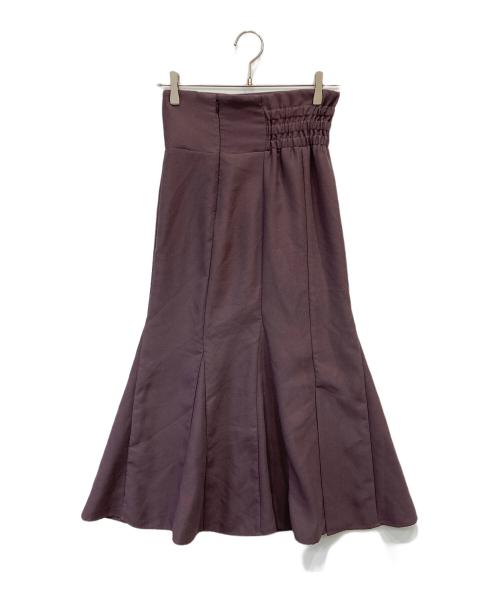 Snidel（スナイデル）Snidel (スナイデル) ハイウエストヘムフレアスカート パープルの古着・服飾アイテム