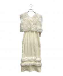 darich（ダーリッチ）の古着「チュールベストキャミワンピース」｜イエロー