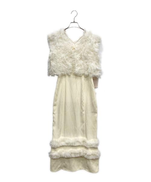 darich（ダーリッチ）darich (ダーリッチ) チュールベストキャミワンピース イエロー サイズ:FREEの古着・服飾アイテム