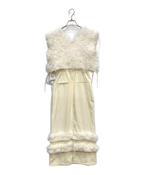 darich（ダーリッチ）darich (ダーリッチ) チュールベストキャミワンピース イエロー サイズ:FREEの古着・服飾アイテム