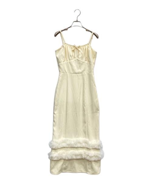 darich（ダーリッチ）darich (ダーリッチ) チュールベストキャミワンピース イエロー サイズ:FREEの古着・服飾アイテム