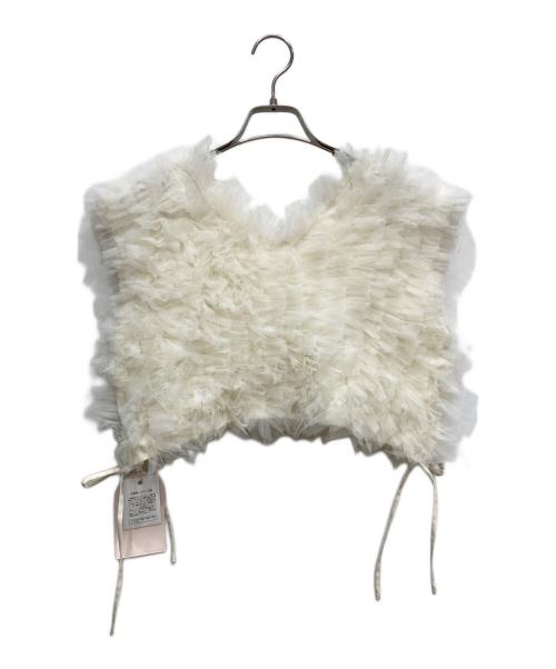 darich（ダーリッチ）darich (ダーリッチ) チュールベストキャミワンピース イエロー サイズ:FREEの古着・服飾アイテム