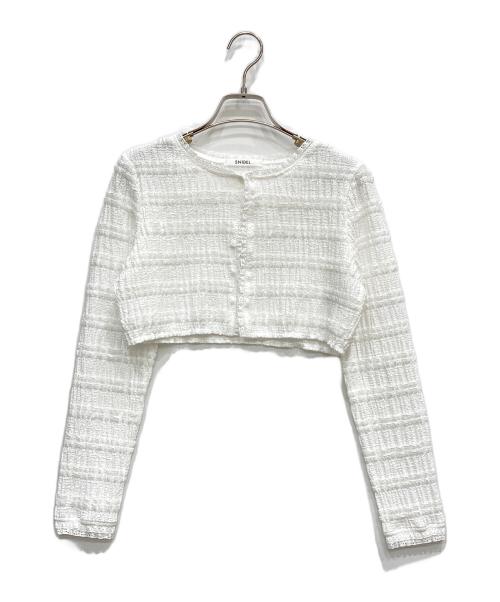 Snidel（スナイデル）Snidel (スナイデル) カーデセットカットレースワンピース ホワイト サイズ:FREEの古着・服飾アイテム