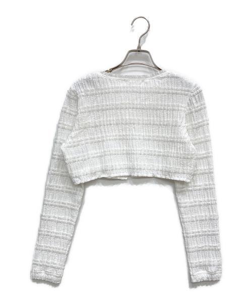 Snidel（スナイデル）Snidel (スナイデル) カーデセットカットレースワンピース ホワイト サイズ:FREEの古着・服飾アイテム