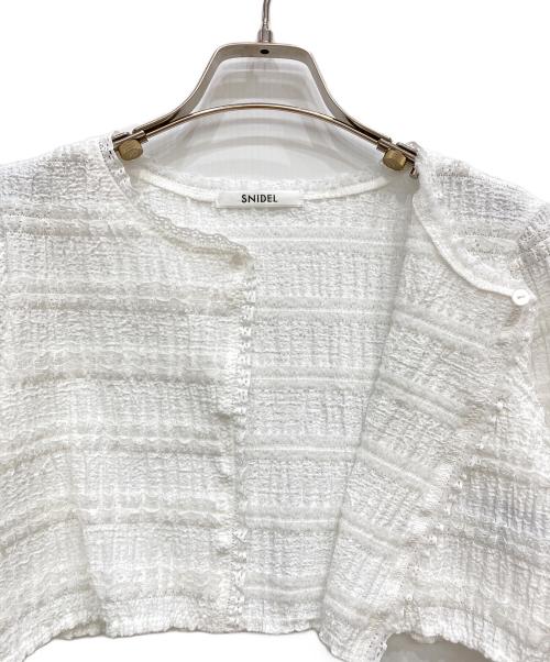 Snidel（スナイデル）Snidel (スナイデル) カーデセットカットレースワンピース ホワイト サイズ:FREEの古着・服飾アイテム