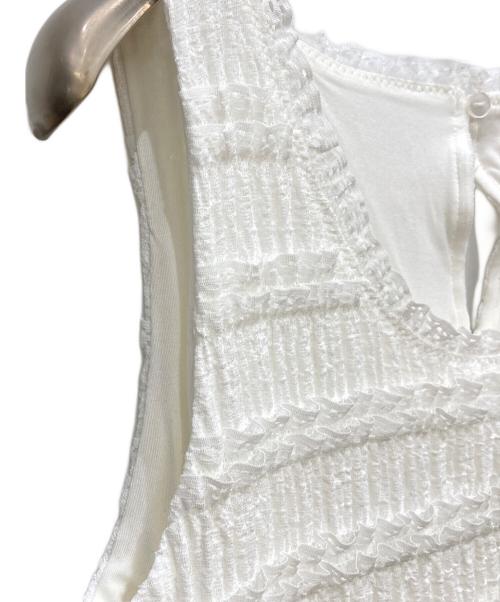 Snidel（スナイデル）Snidel (スナイデル) カーデセットカットレースワンピース ホワイト サイズ:FREEの古着・服飾アイテム