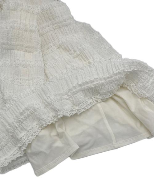 Snidel（スナイデル）Snidel (スナイデル) カーデセットカットレースワンピース ホワイト サイズ:FREEの古着・服飾アイテム