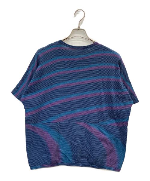 tamaki niime（タマキ ニイメ）tamaki niime (タマキ ニイメ) ボーダーTシャツ ブルー サイズ:Lの古着・服飾アイテム