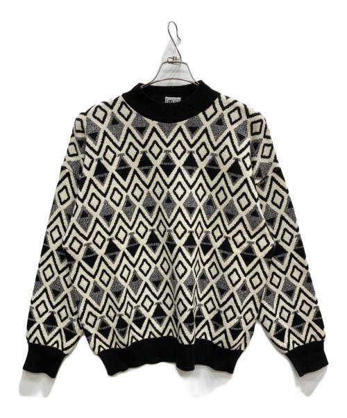 BYVERSACE（バイベルサーチ）BYVERSACE (バイベルサーチ) ウールニット ブラック サイズ:FREEの古着・服飾アイテム