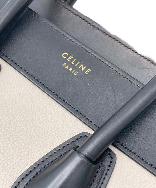 CELINE（セリーヌ）CELINE (セリーヌ) ラゲージ マイクロショッパー ブラックの古着・服飾アイテム