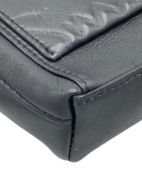 PAUL SMITH（ポールスミス）Paul Smith (ポールスミス) スラウチーレザー ミニショルダーバッグ ブラックの古着・服飾アイテム