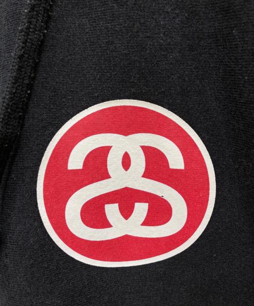 stussy（ステューシー）stussy (ステューシー) SS Link Logo Hoodie ブラック サイズ:Mの古着・服飾アイテム