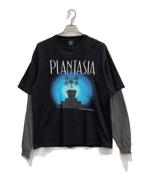 HUF（ハフ）HUF (ハフ) PLANTASIAレイヤードカットソー ブラック サイズ:Ⅿの古着・服飾アイテム