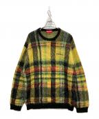 SUPREMEシュプリーム）の古着「Brushed Plaid Sweater」｜イエロー